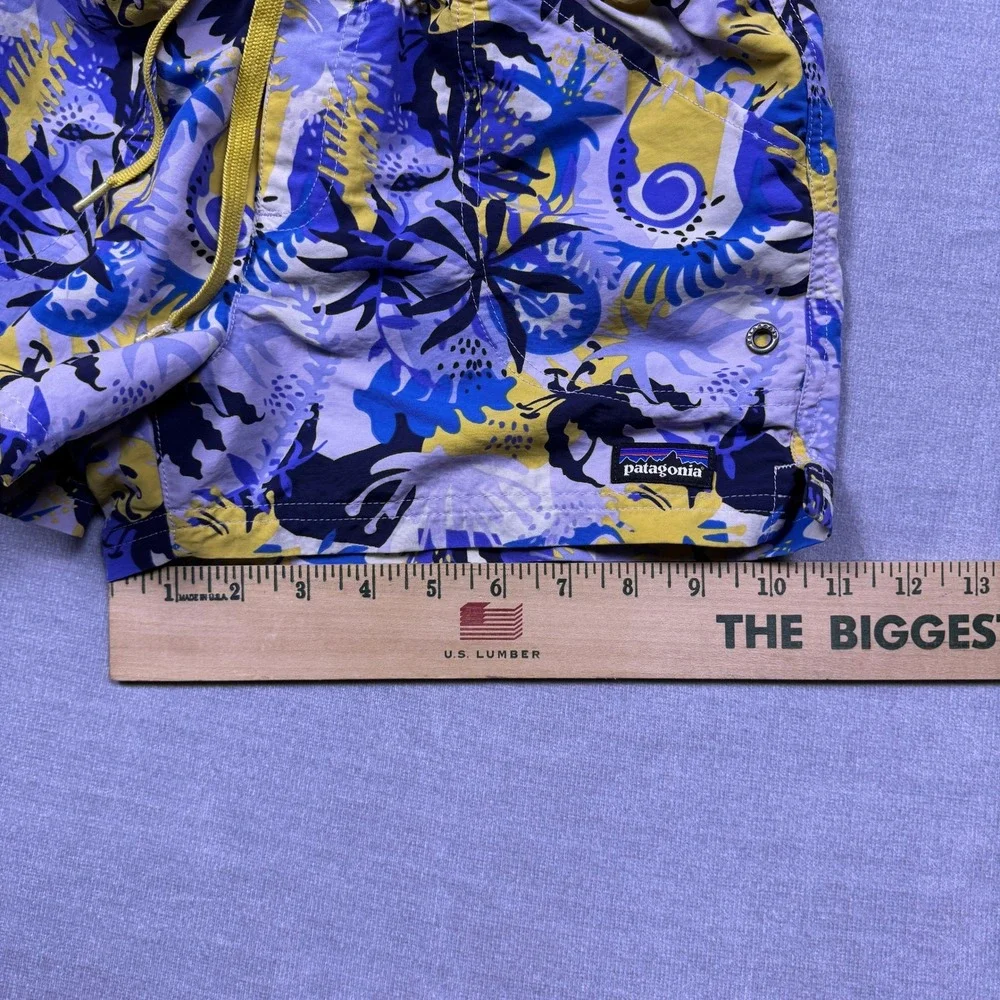 Patagonia Girl Kids XL Swim Trunks Shorts Floral Print Elastic Waist Drawstring‎